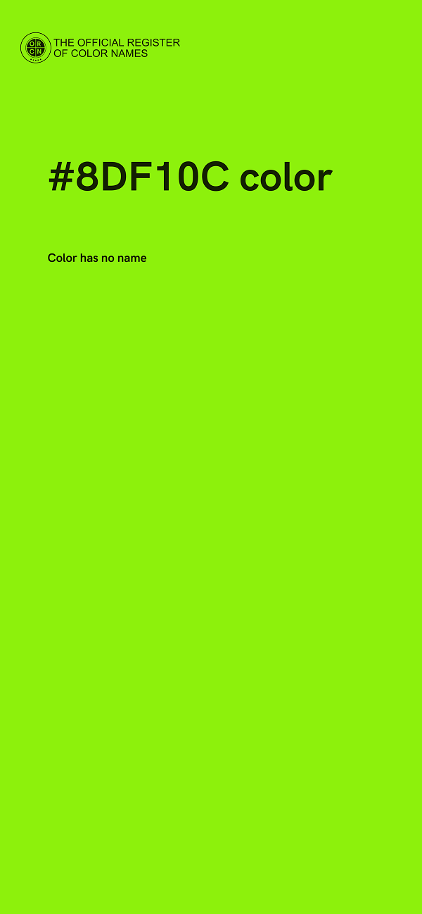 #8DF10C color image