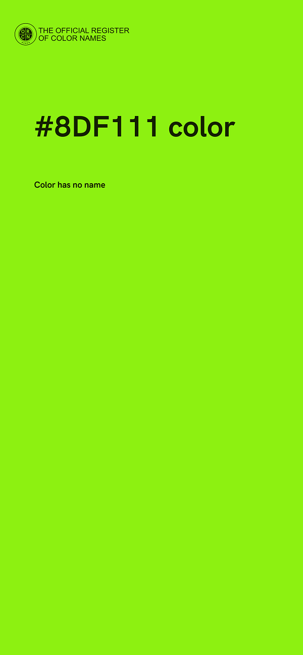 #8DF111 color image