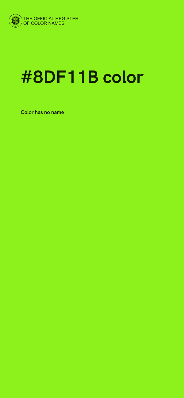 #8DF11B color image