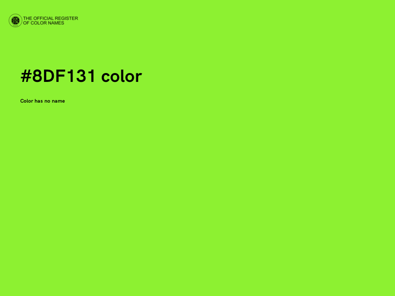 #8DF131 color image