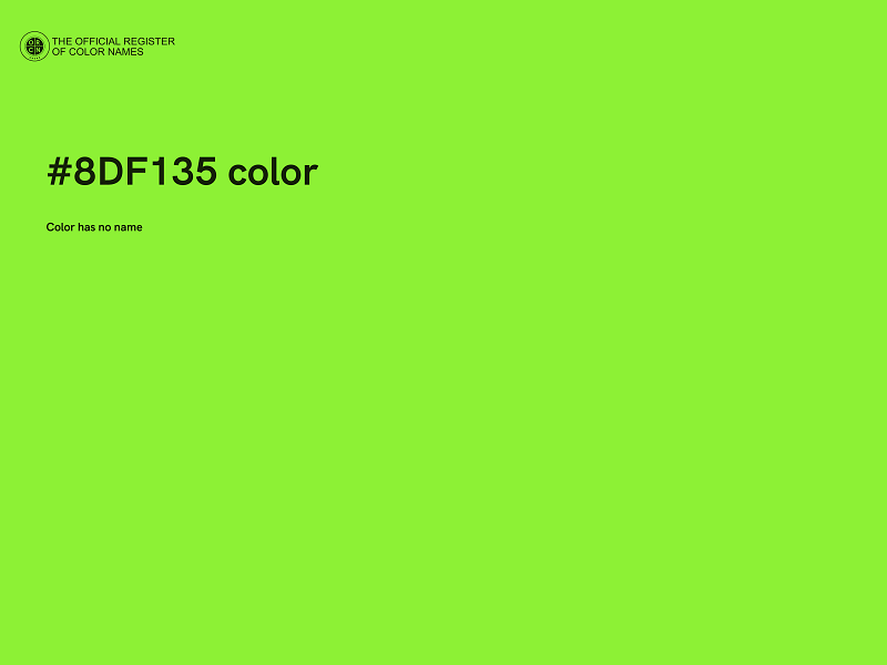 #8DF135 color image