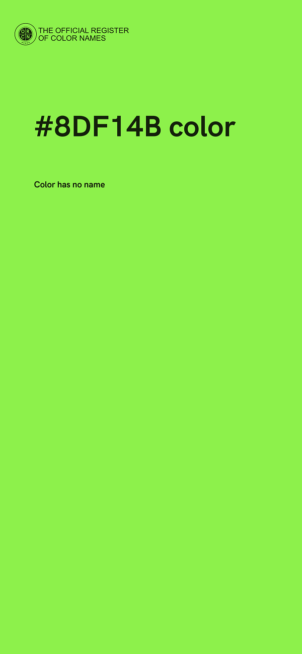 #8DF14B color image