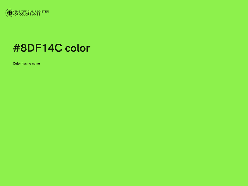 #8DF14C color image