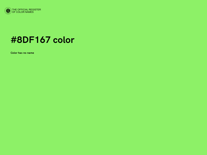 #8DF167 color image