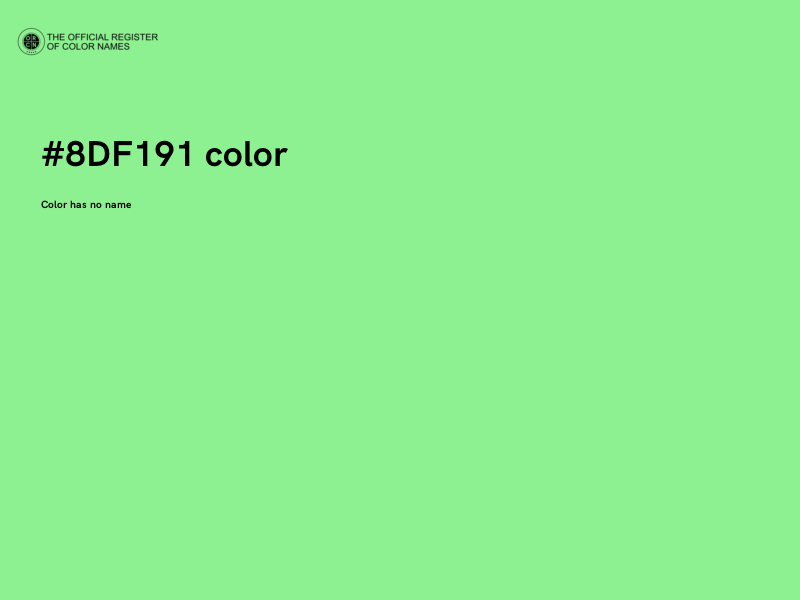 #8DF191 color image