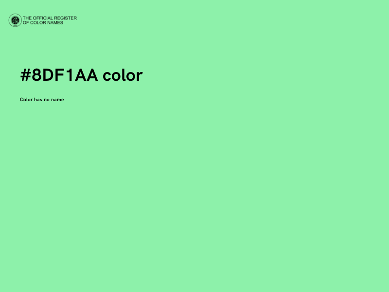 #8DF1AA color image