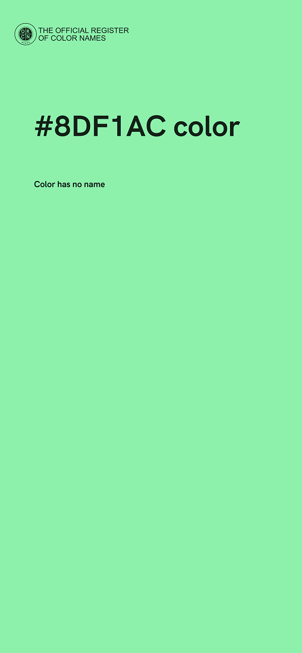 #8DF1AC color image