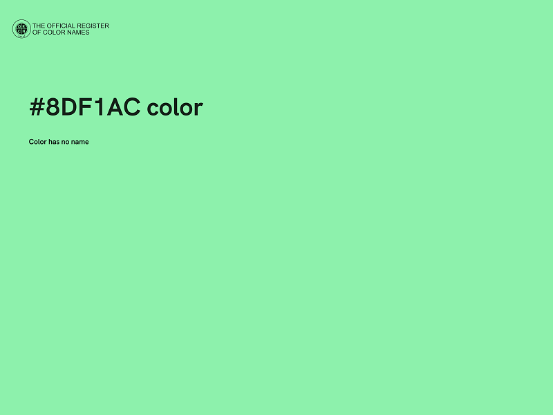 #8DF1AC color image