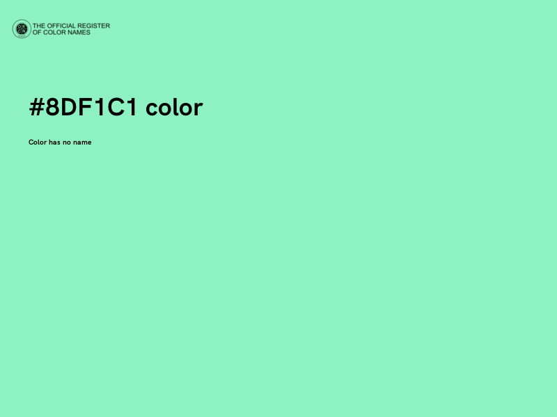 #8DF1C1 color image