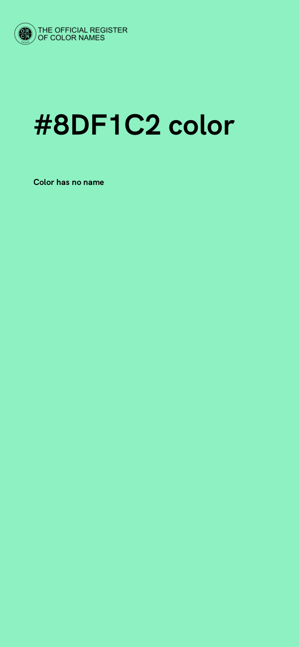 #8DF1C2 color image