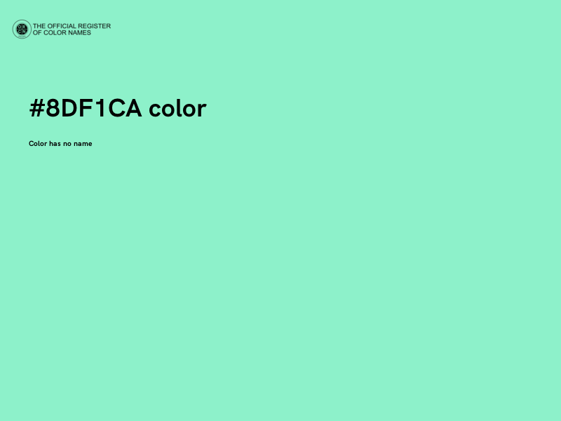 #8DF1CA color image