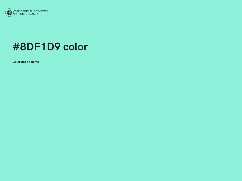 #8DF1D9 color image