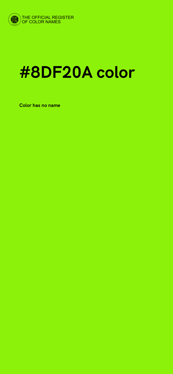 #8DF20A color image