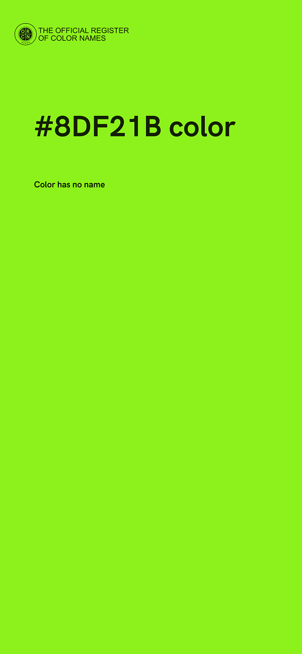 #8DF21B color image