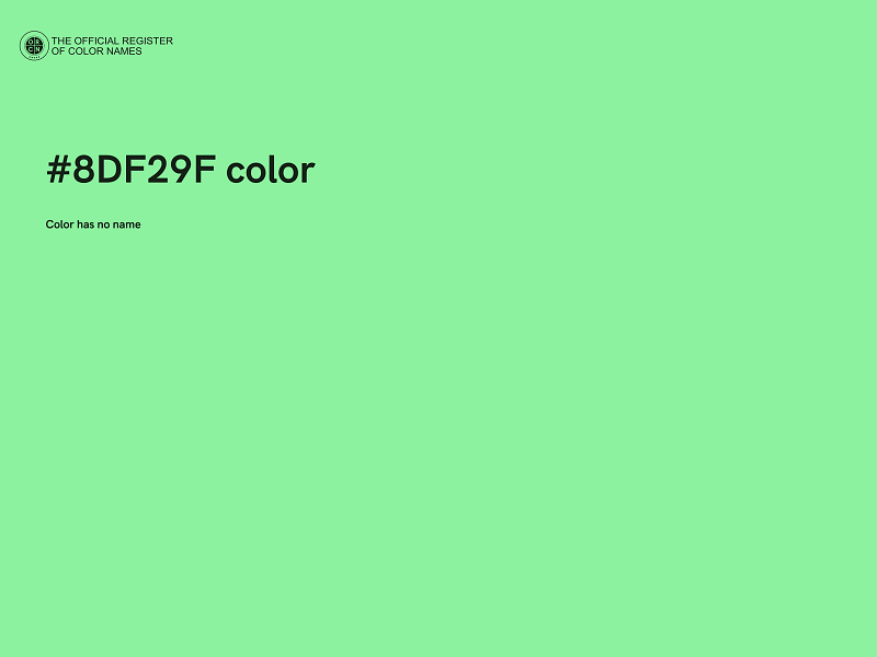 #8DF29F color image