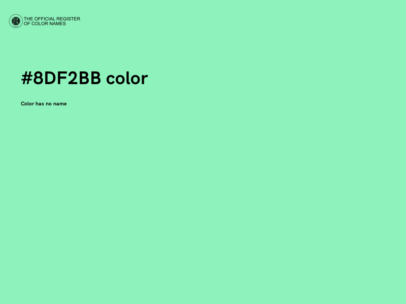 #8DF2BB color image
