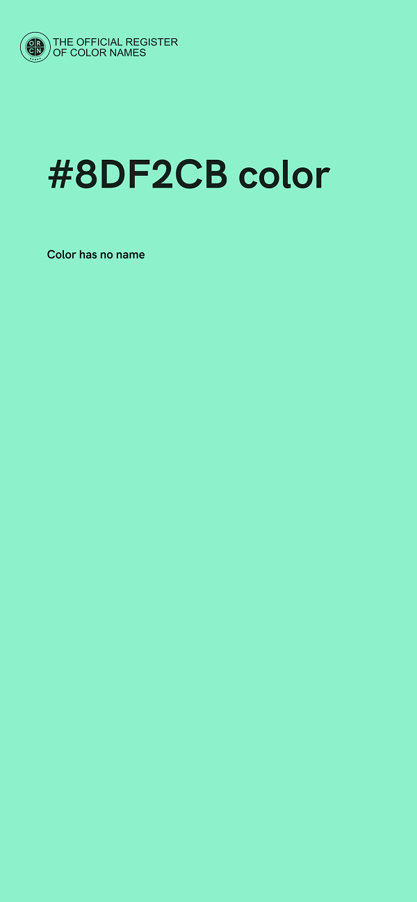 #8DF2CB color image