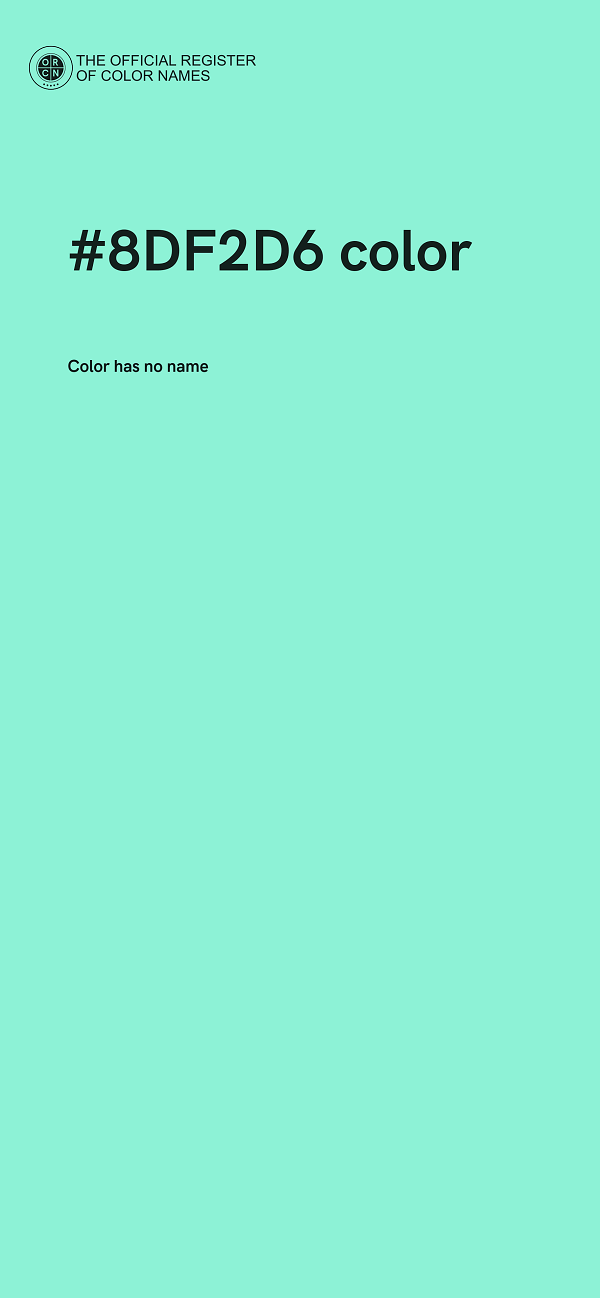 #8DF2D6 color image