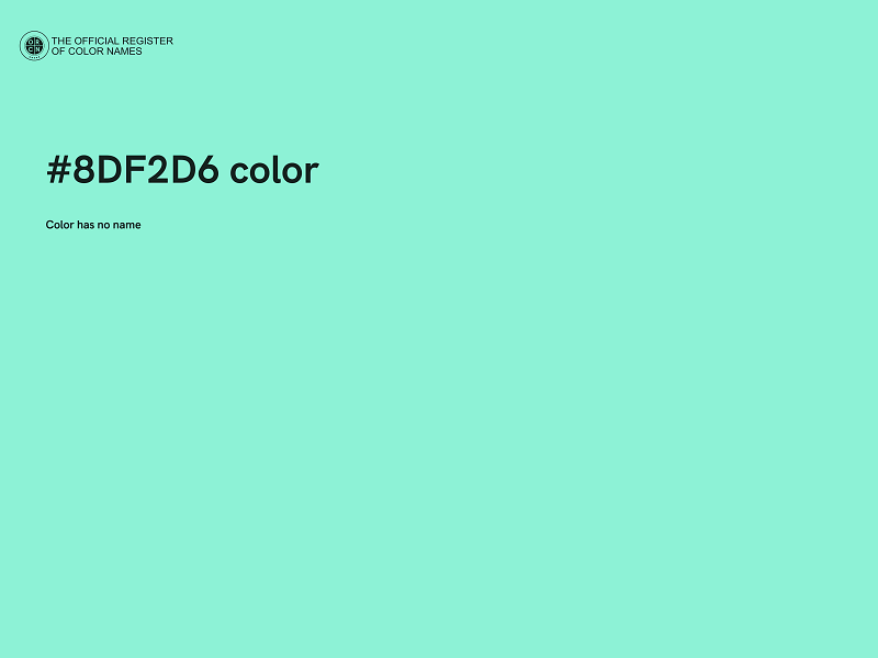 #8DF2D6 color image