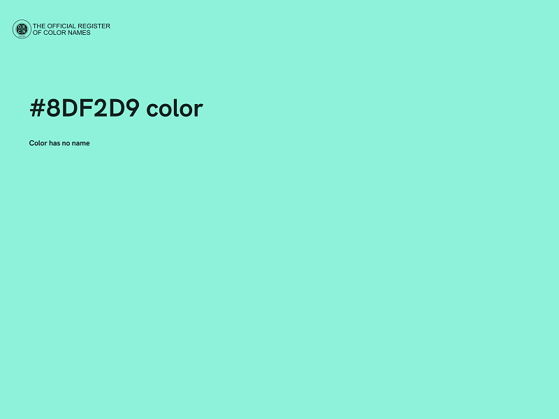 #8DF2D9 color image