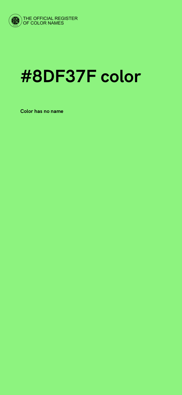 #8DF37F color image
