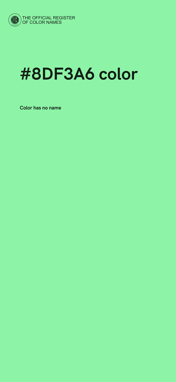 #8DF3A6 color image