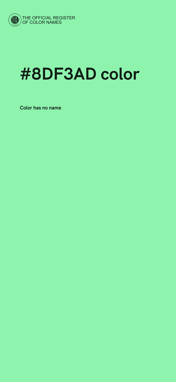 #8DF3AD color image