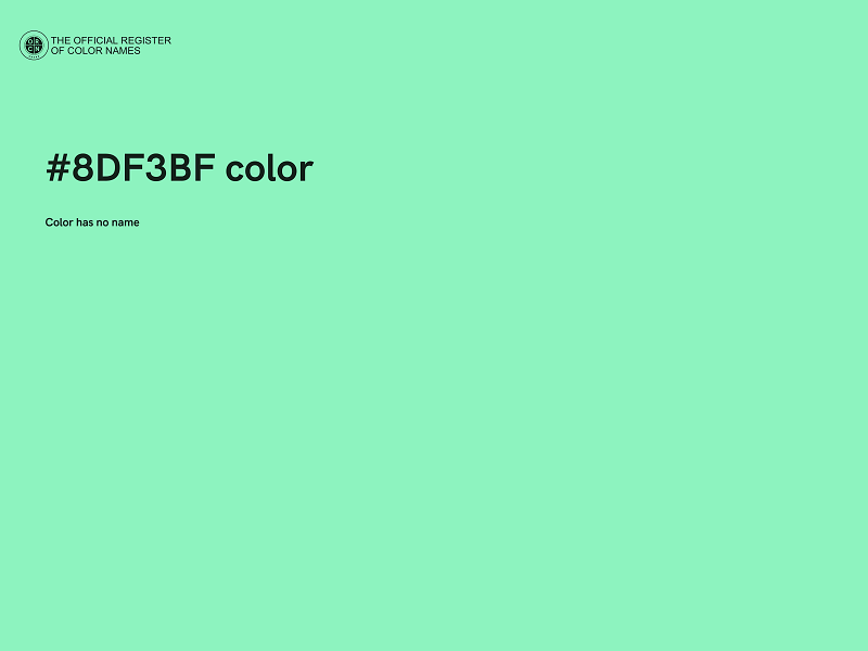 #8DF3BF color image