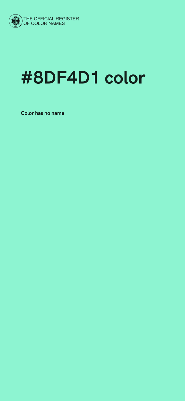 #8DF4D1 color image