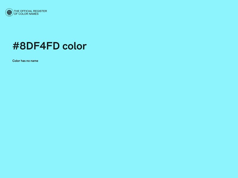 #8DF4FD color image