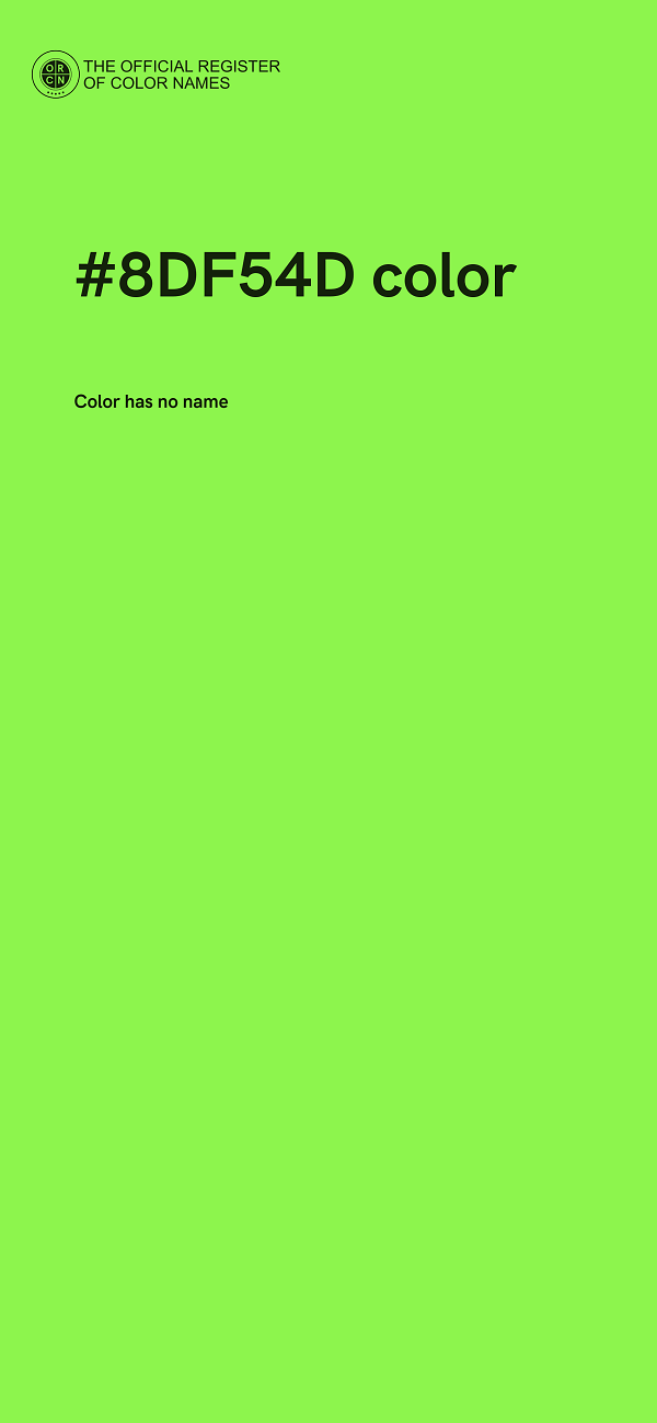 #8DF54D color image