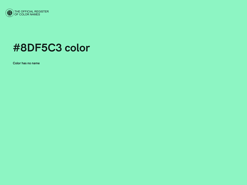 #8DF5C3 color image