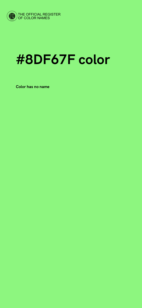 #8DF67F color image