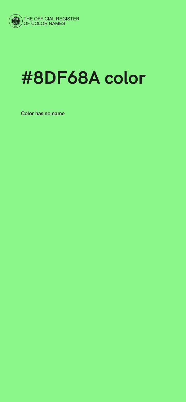 #8DF68A color image