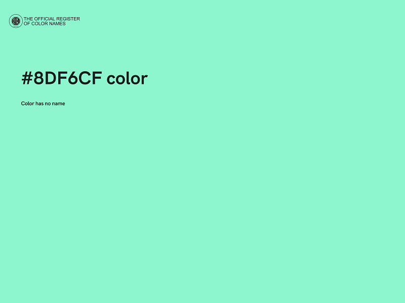 #8DF6CF color image