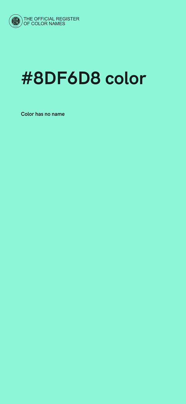 #8DF6D8 color image