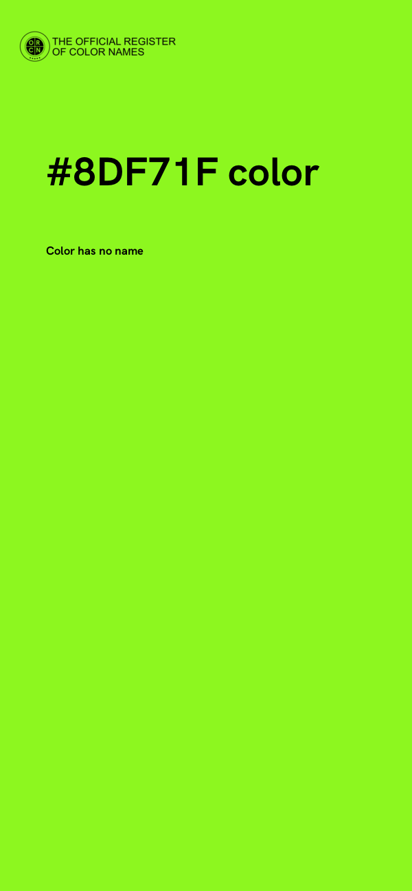 #8DF71F color image