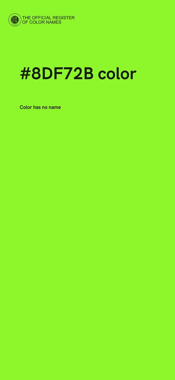 #8DF72B color image