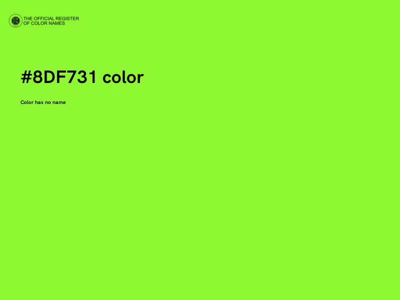 #8DF731 color image