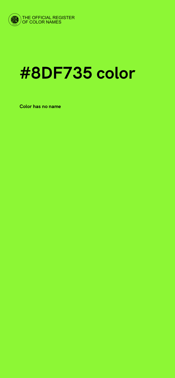 #8DF735 color image
