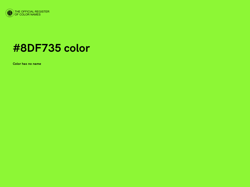 #8DF735 color image