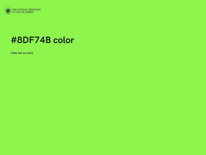 #8DF74B color image