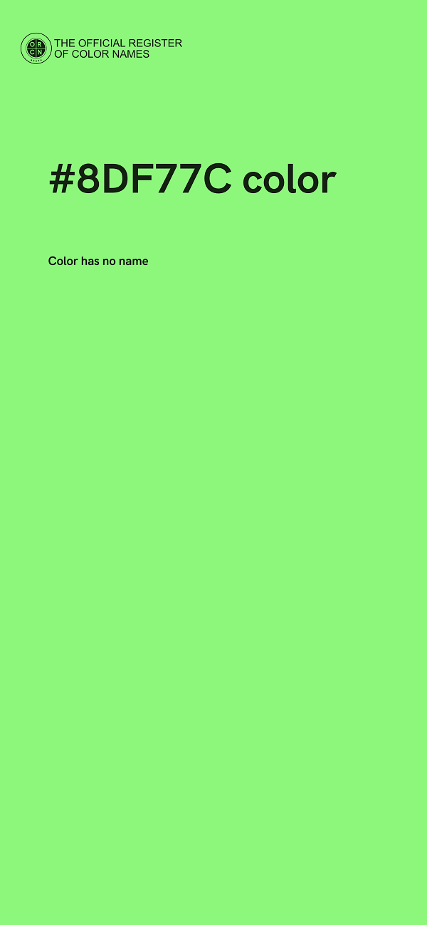 #8DF77C color image