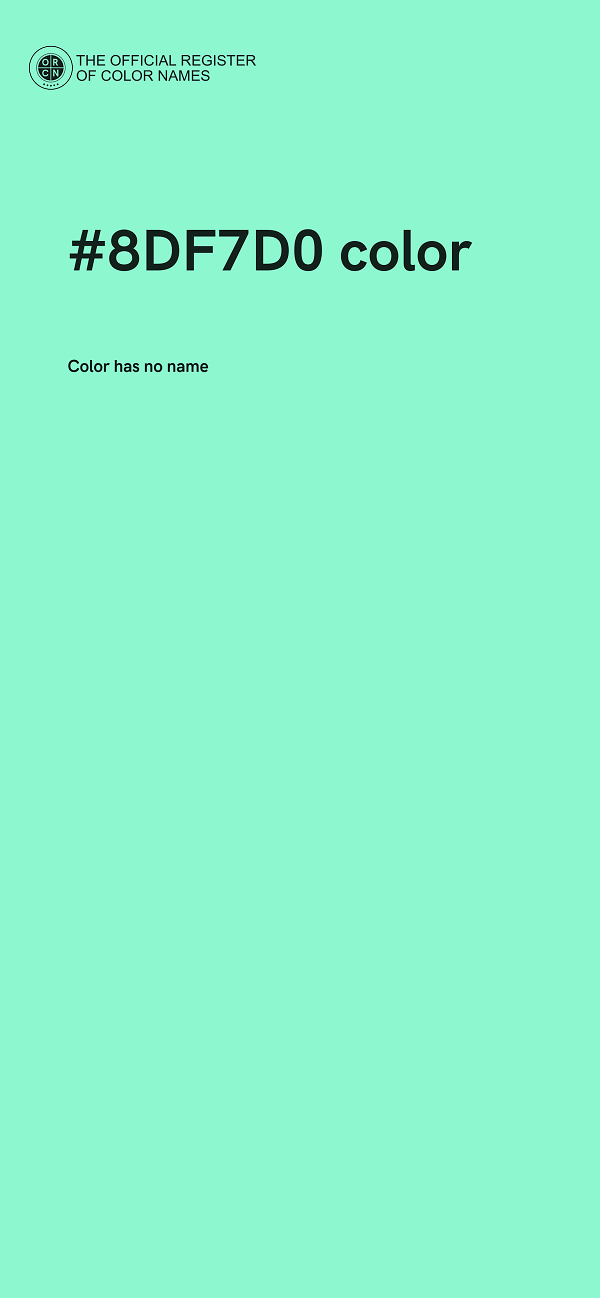 #8DF7D0 color image