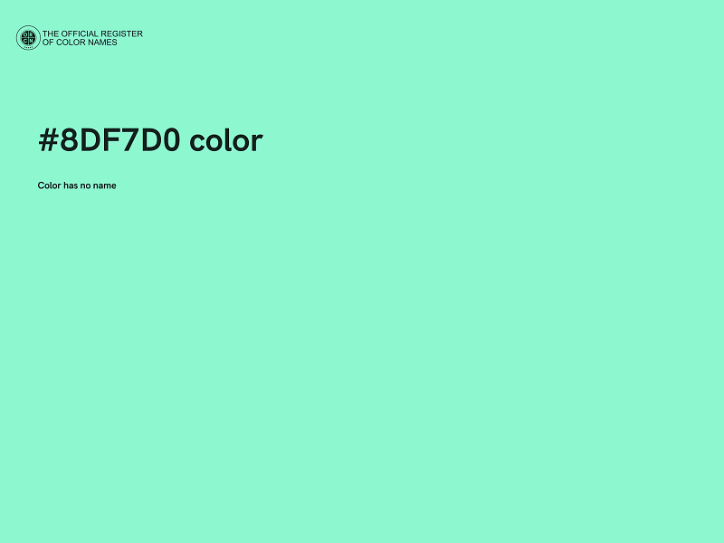#8DF7D0 color image