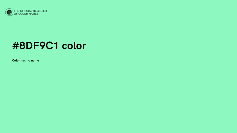 #8DF9C1 color image