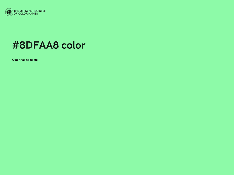 #8DFAA8 color image