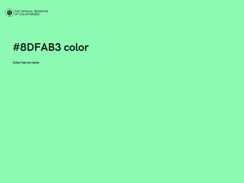 #8DFAB3 color image