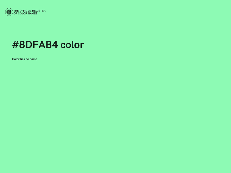 #8DFAB4 color image