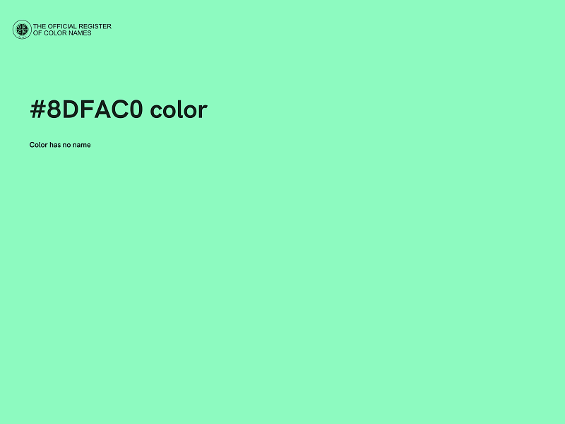 #8DFAC0 color image